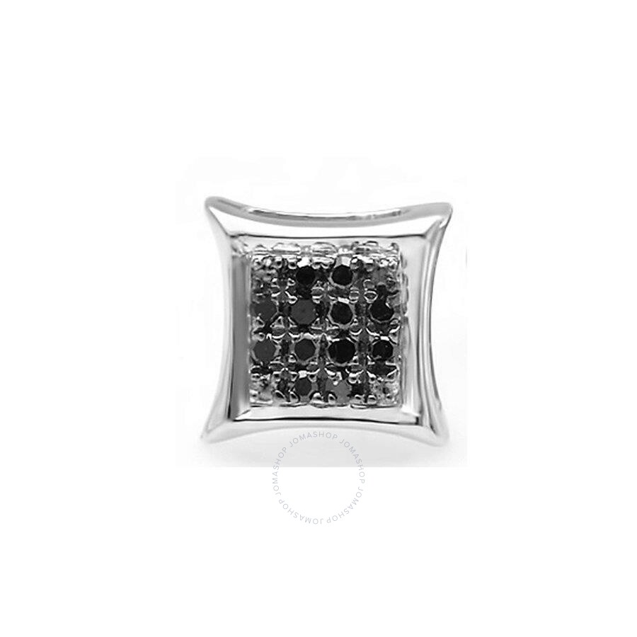 Red /& White Round Diamond Micro Pave Setting Kite Shape Stud Earring Dazzlingrock Collection 0.05 Carat Only 1pc ctw