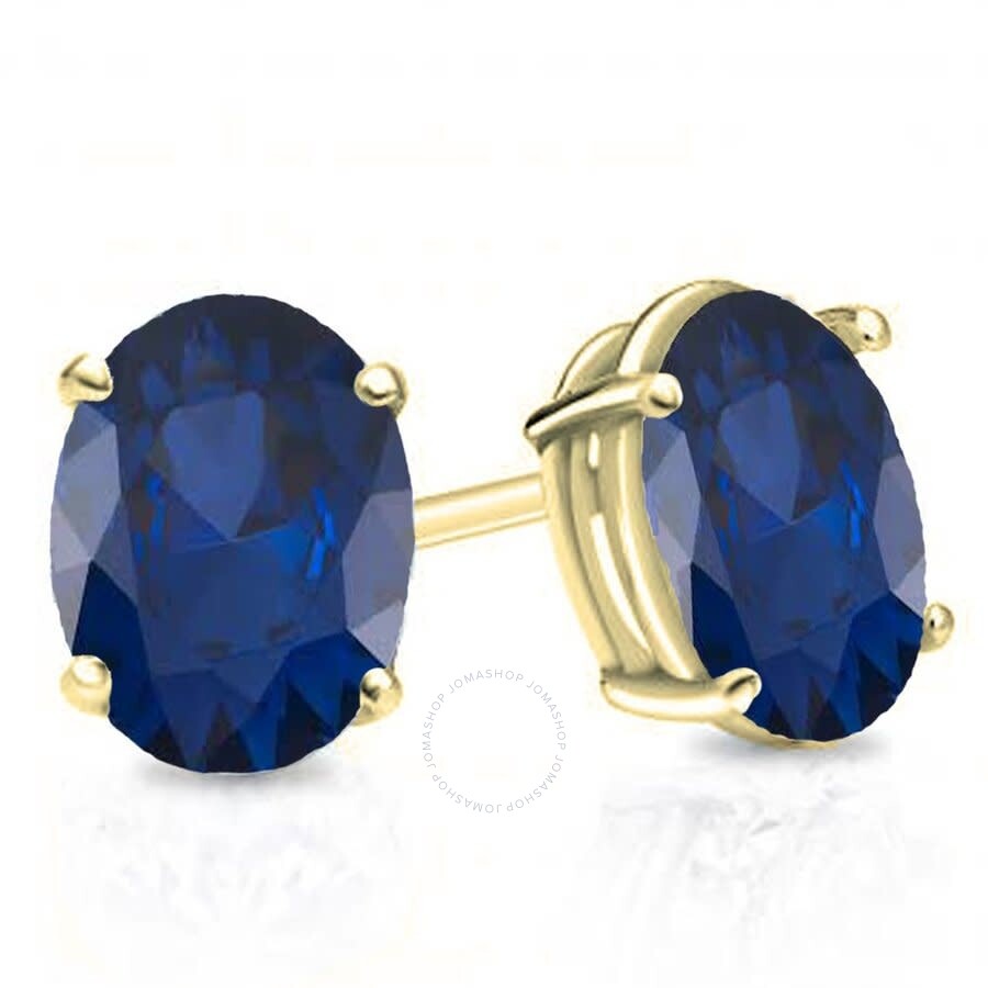 White Gold Dazzlingrock Collection 10K 7X5 MM Each Oval Gemstone Ladies Solitaire Stud Earrings White Gold Dazzlingrock Collection 10K 7X5 MM Each Oval Gemstone Ladies Solitaire Stud Earrings