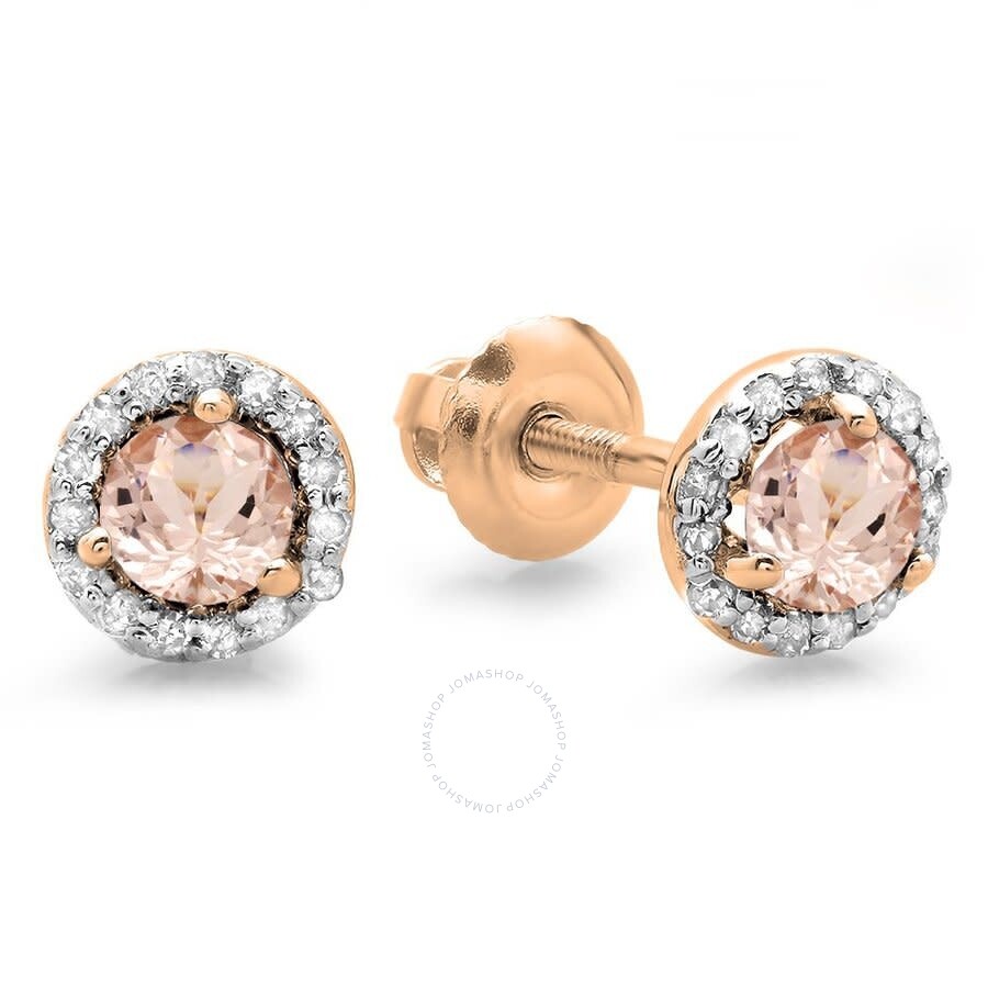 White Gold Dazzlingrock Collection 14K Ladies Halo Style Stud Earrings White Gold Dazzlingrock Collection 14K Ladies Halo Style Stud Earrings