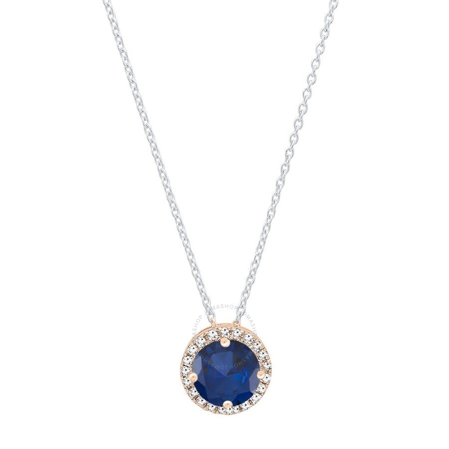 Dazzlingrock Collection 18K 5 MM Round Lab Created Gemstone Ladies Solitaire Pendant Yellow Gold