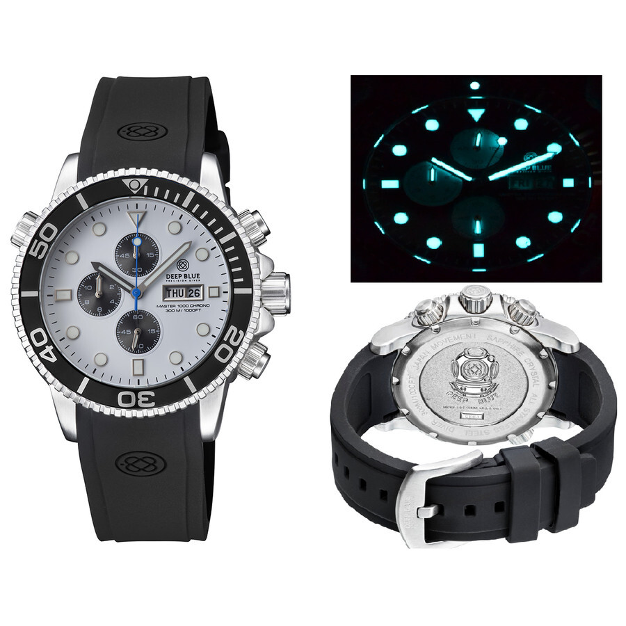 Chronograph Deep Blue Diver 1000 Stainless Steel Deep Blue Master