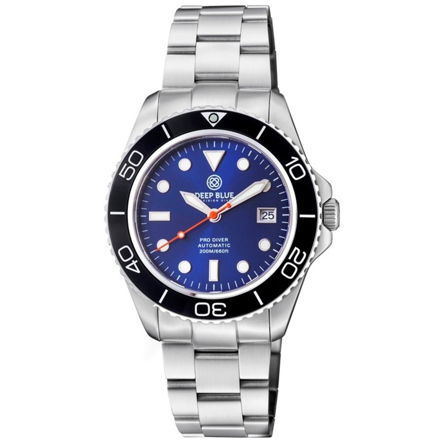 Deep Blue Pro Diver 200 Automatic Blue Dial Men's 42 mm Watch