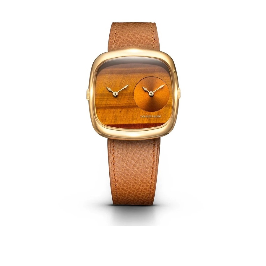 Dennison Ald Dual Time Quartz Orange Dial Unisex Watch ALD-DT03-G-ELTA-R-GBKL