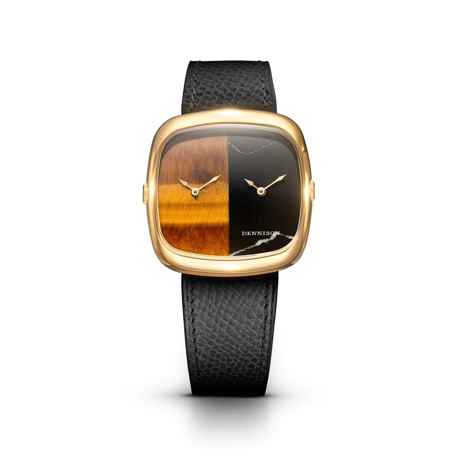 Dennison Ald Dual Time Quartz Unisex Watch ALD-DT05-G-ELBK-R-GBKL