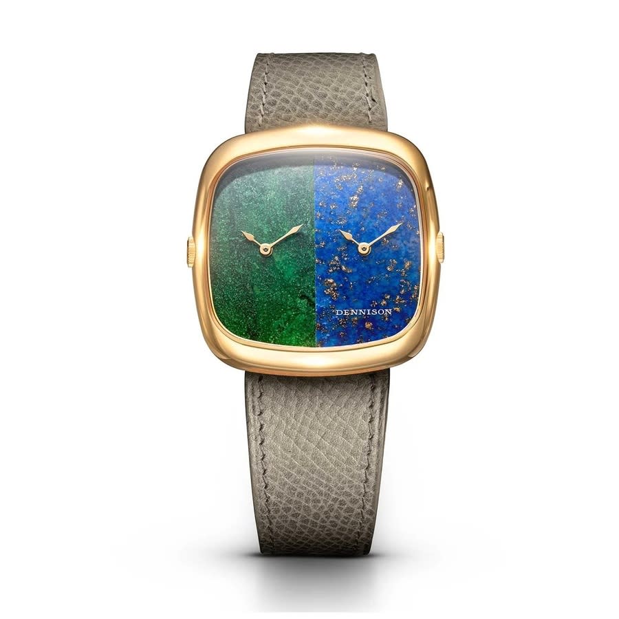 Dennison Ald Dual Time Quartz Unisex Watch ALD-DT06-G-ELTP-R-GBKL