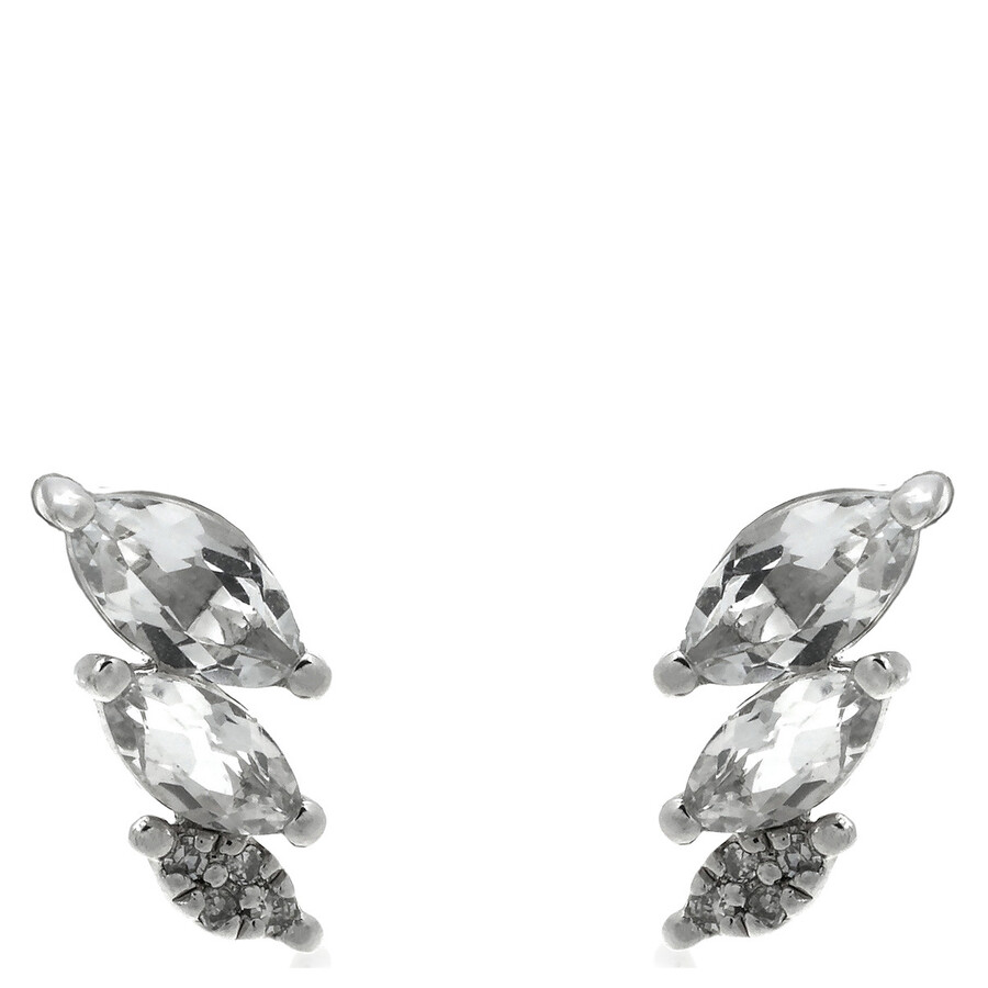 Diamanti Per Tutti Sterling Silver Swan Earrings