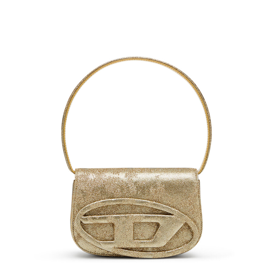 Diesel 1dr-iconic 1dr Bag In Glitter-camo Lurex In Blue