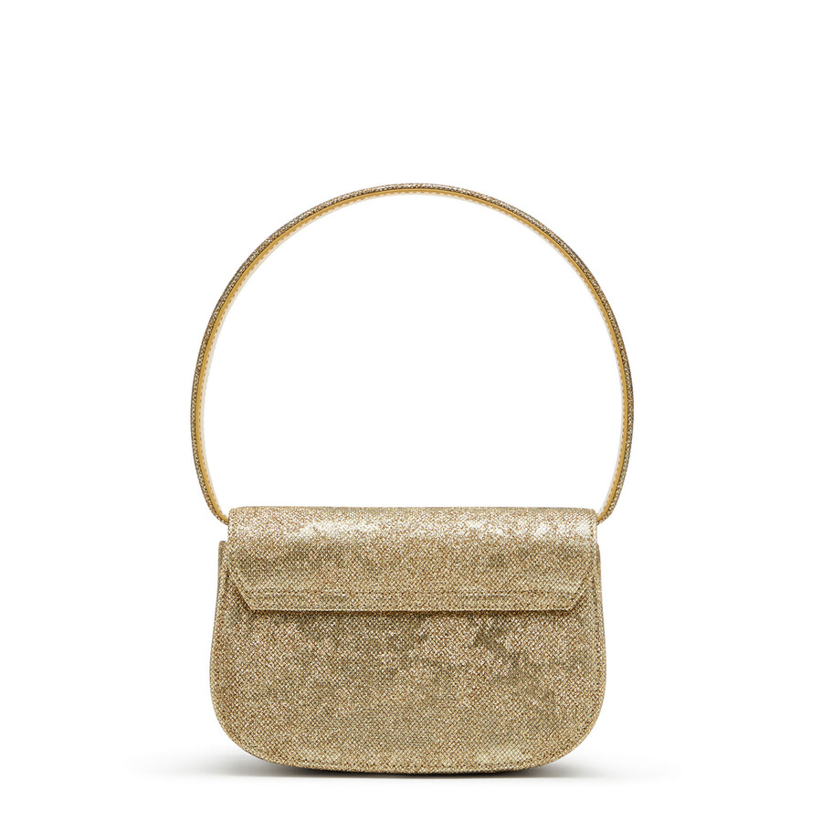 Diesel 1dr-iconic 1dr Bag In Glitter-camo Lurex In Blue