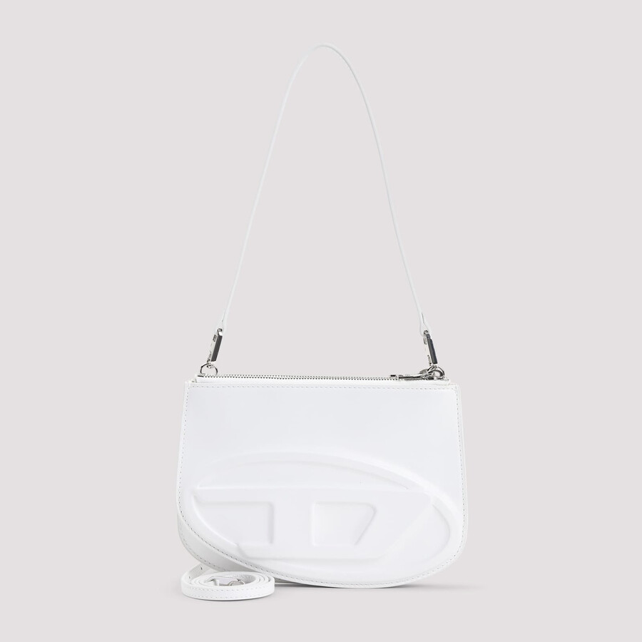 Diesel Women 1dr Twin Leather Shoulder Bag In White