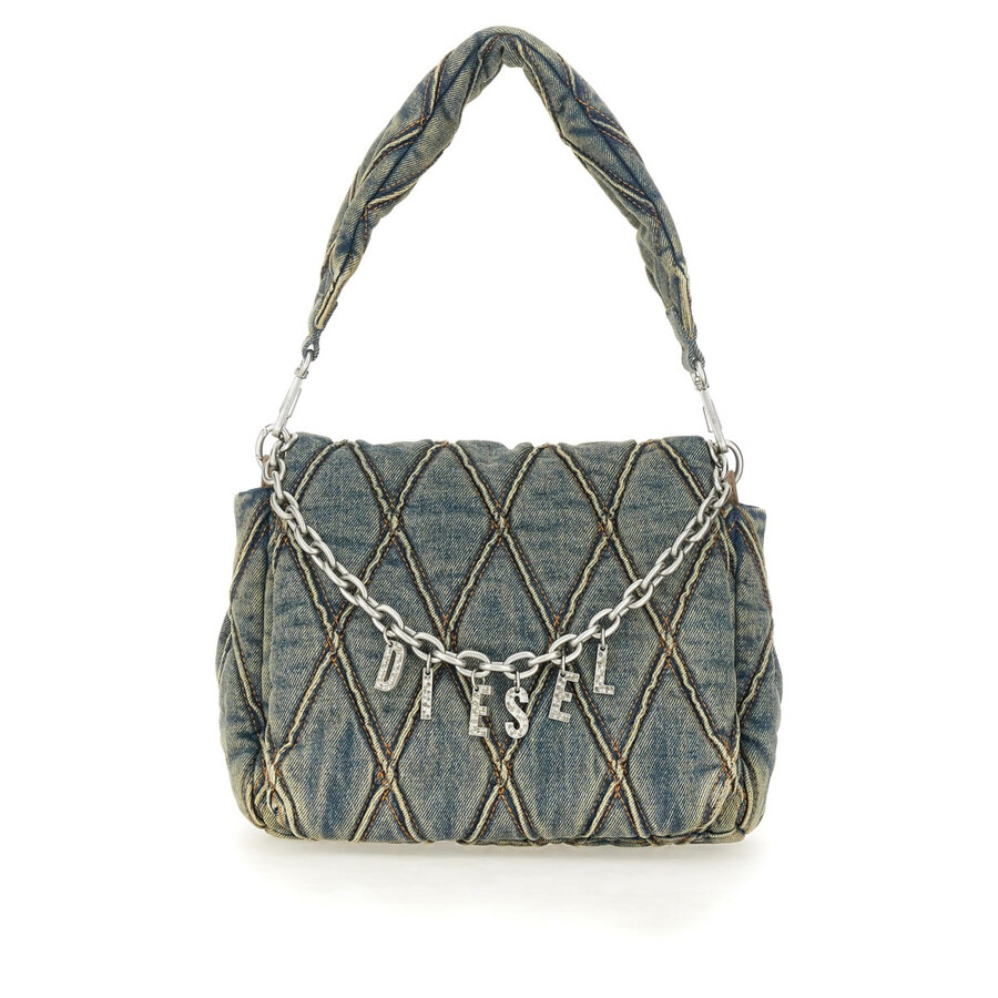 Diesel Charm-d Shoulder Bag In Blue