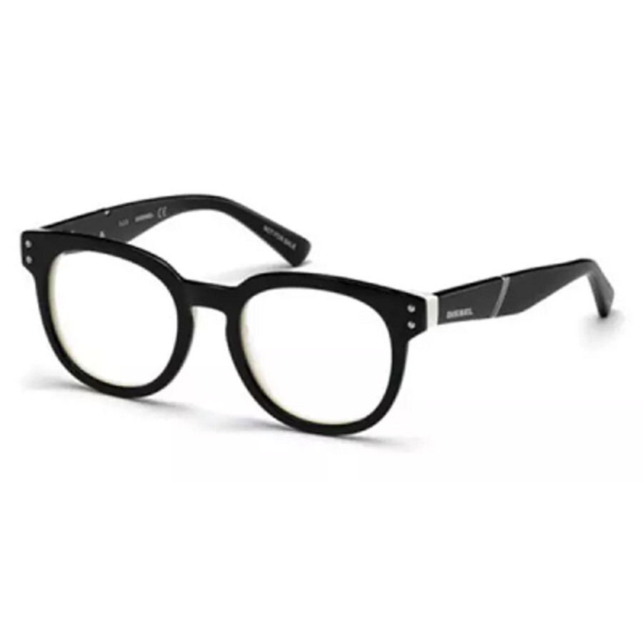 Diesel Ladies Black Round Eyeglass Frames DL523000448 664689864300