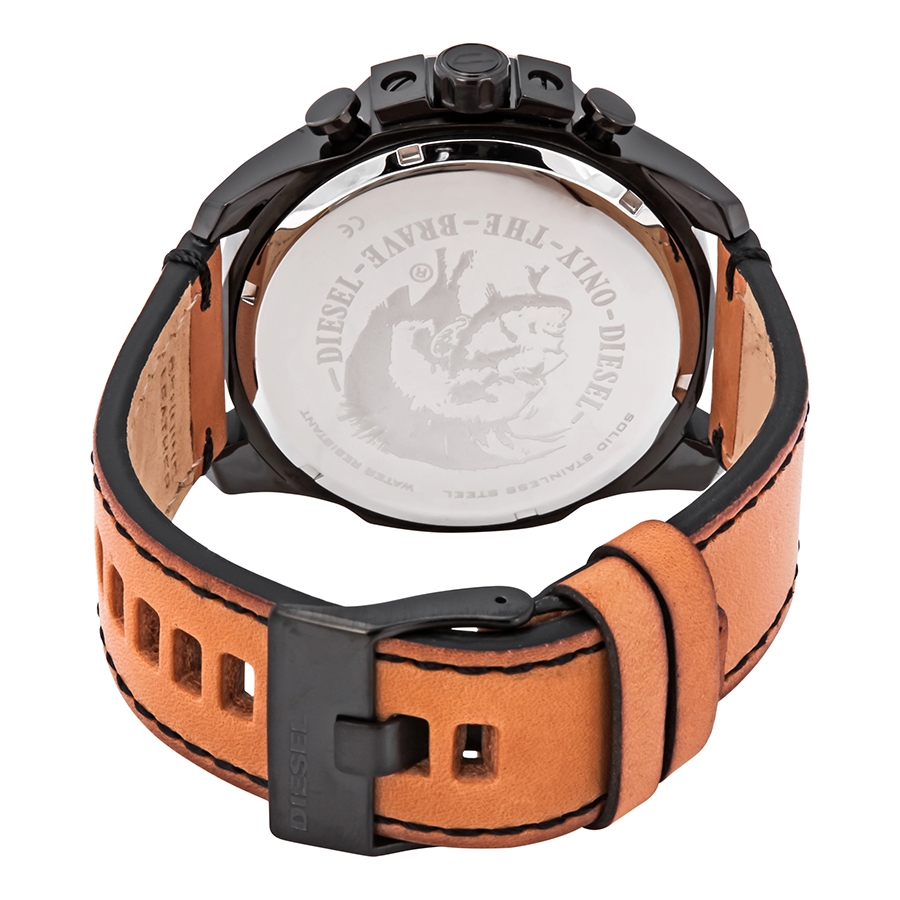 Diesel Mega Chief 59mm Cassa Acciaio Inossidabile, Cinturino