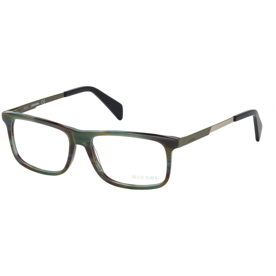 Diesel Men's Green Rectangular Eyeglass Frames DL5140 098 664689669134