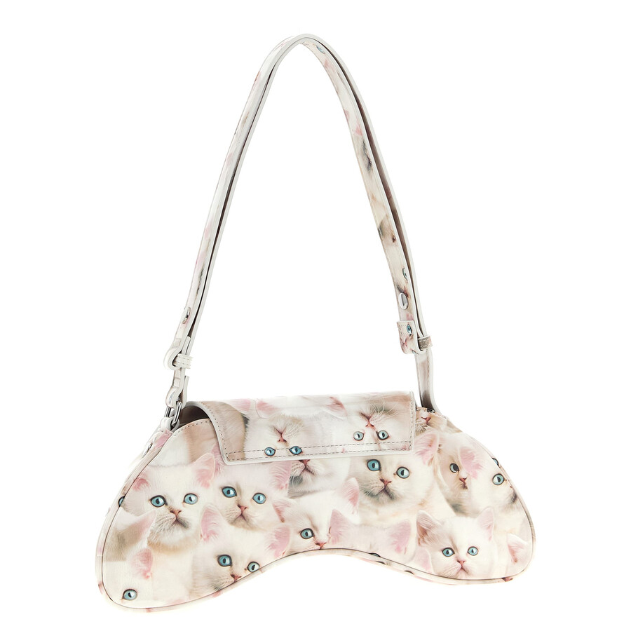Diesel Play-shoulder Bag In Printed Glossy Pu