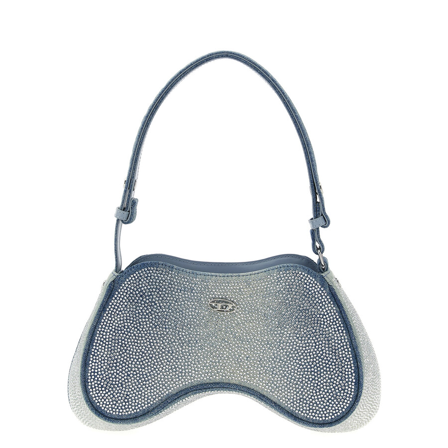 Diesel Play Shoulder Shoulder Bag In Blue