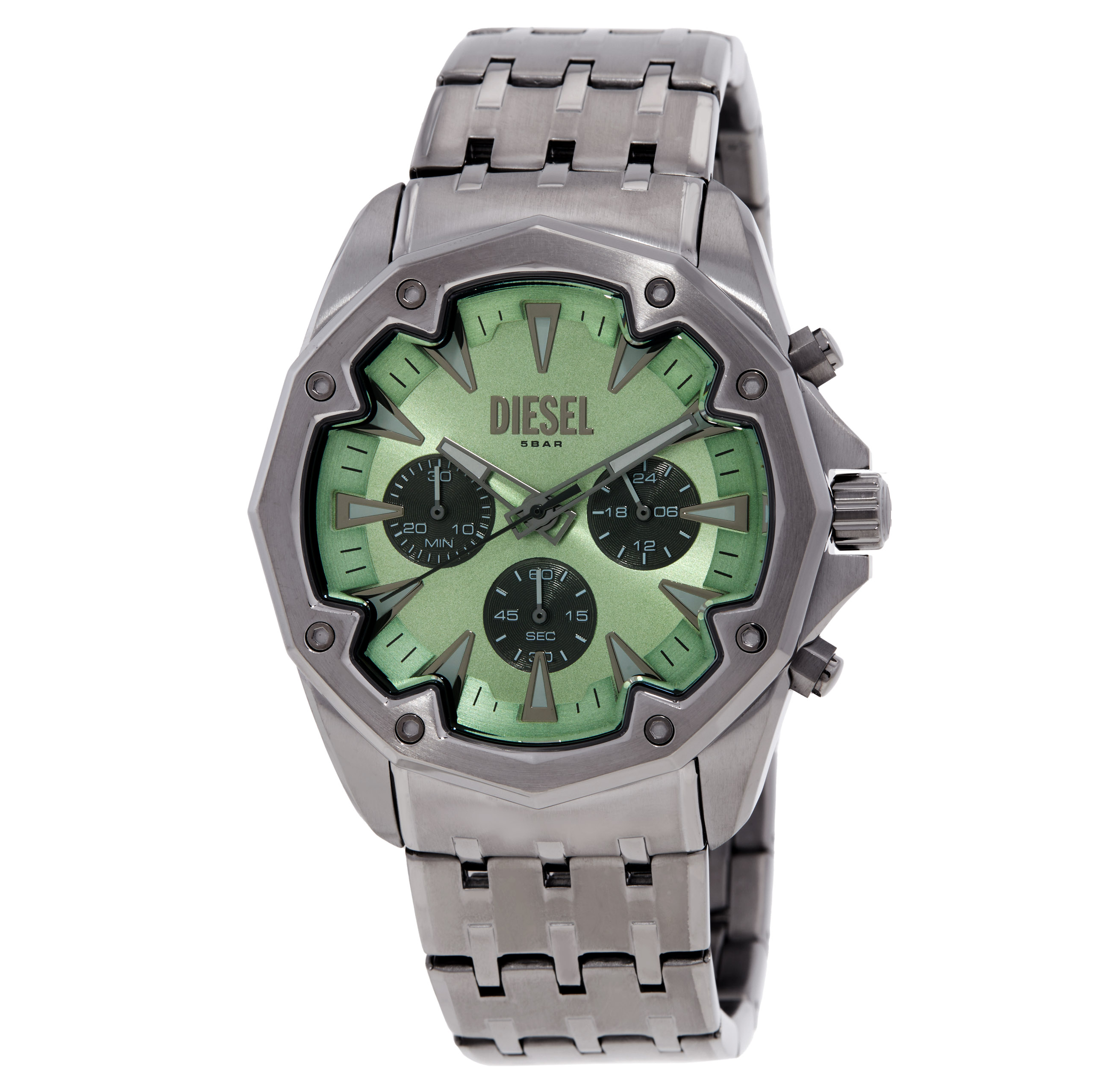 Diesel Stinger Chronograph Quartz Green Dial Men's Watch DZ4711