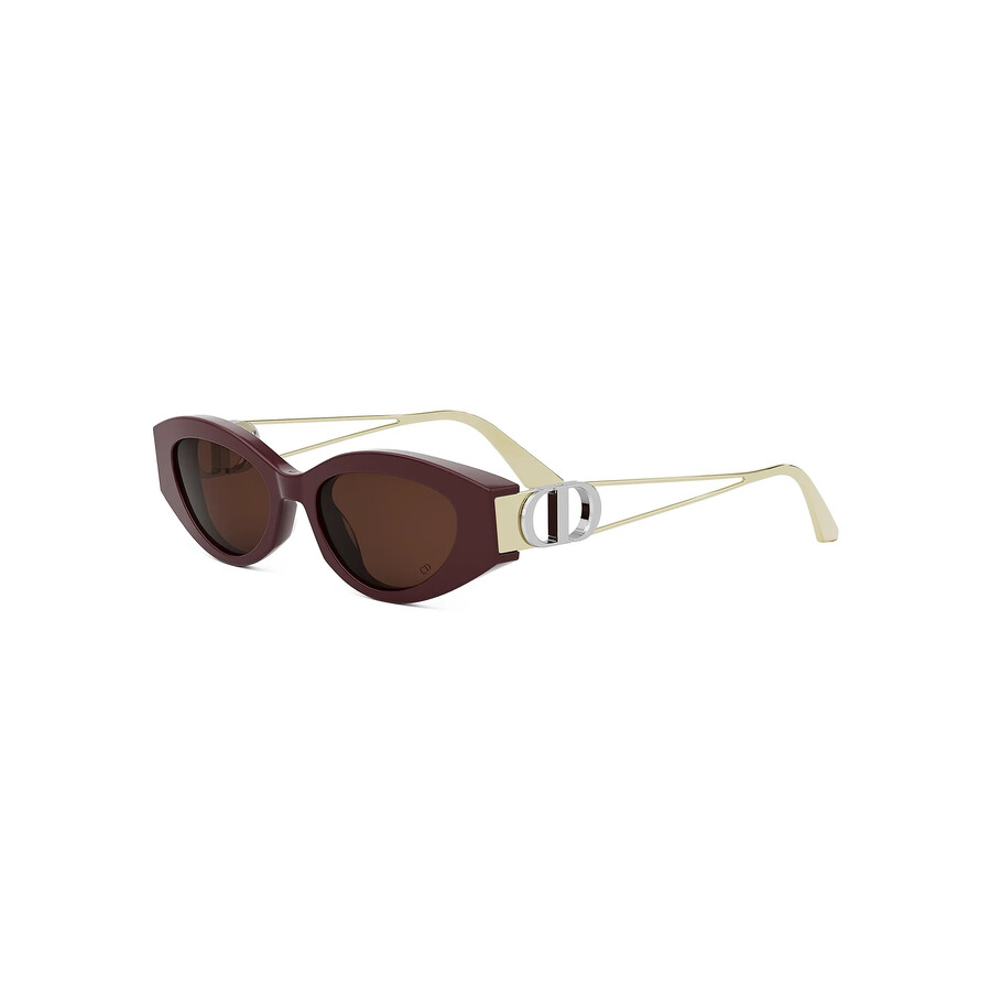 Dior 30montaigne B6f Bordeaux Cat Eye Ladies Sunglasses Cd40186f 69s 53 In Burgundy