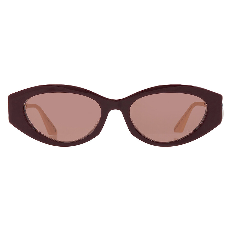 Dior 30MONTAIGNE B6F Bordeaux Cat Eye Ladies Sunglasses CD40186F 69S 53
