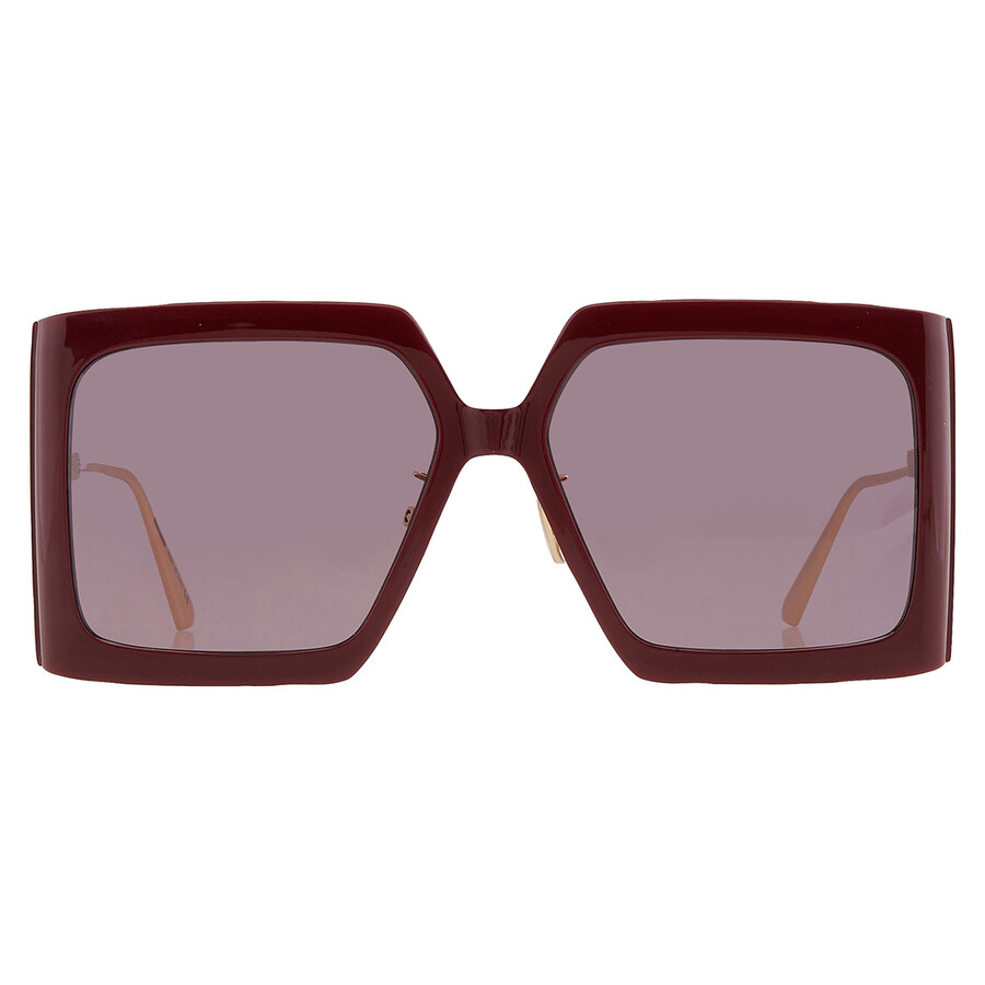 Dior Bordeaux Square Ladies Sunglasses DIORSOLAR S2U CD40039U 66S 59