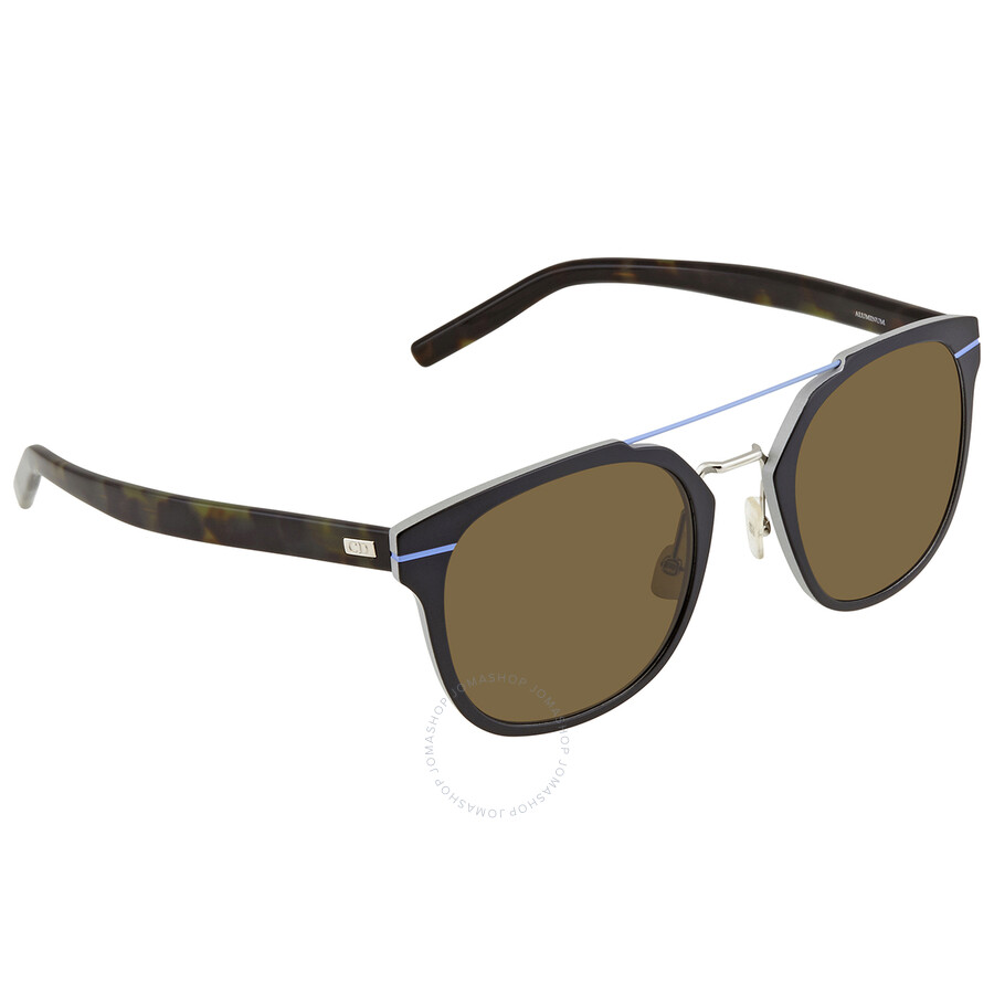 Dior Brown Rectangular Men's Sunglasses AL13.5F 0UFB 53 827886316229