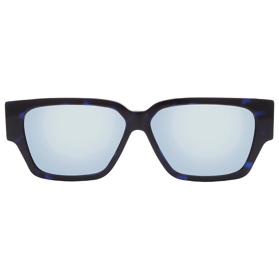 Dior CD DIAMOND S5F Blue Mirror Square Men's Sunglasses