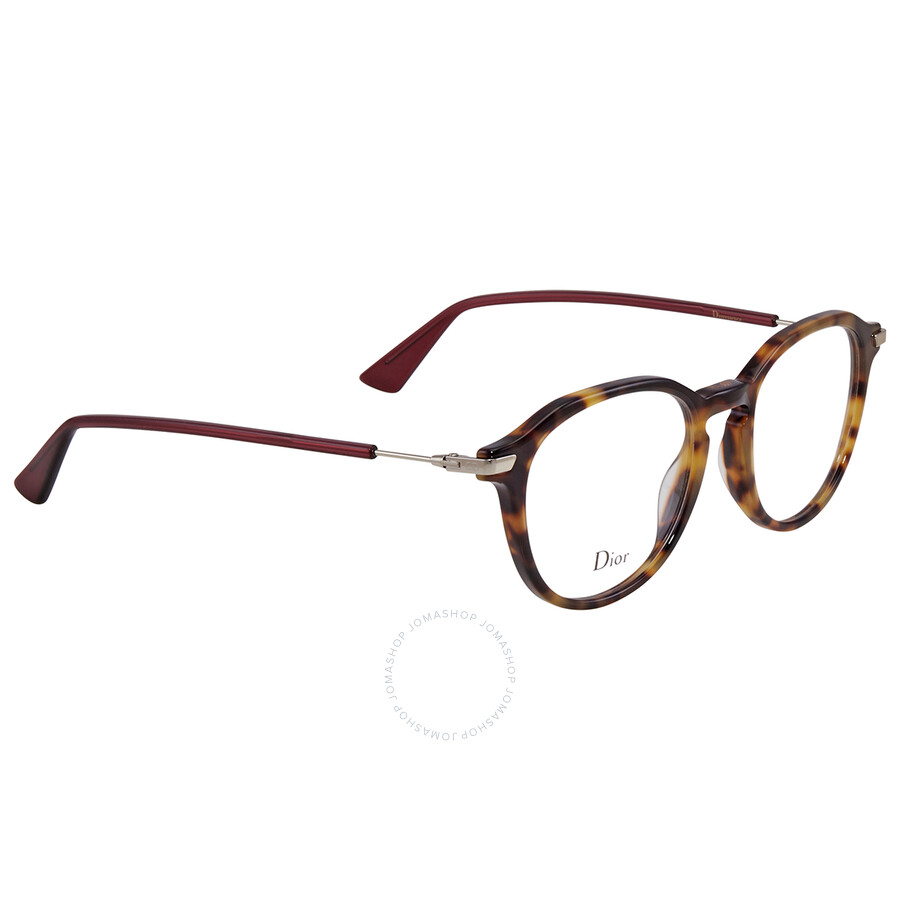 Dior Demo Lens Round Ladies Eyeglasses DIORESSENCE17 0SCL 49