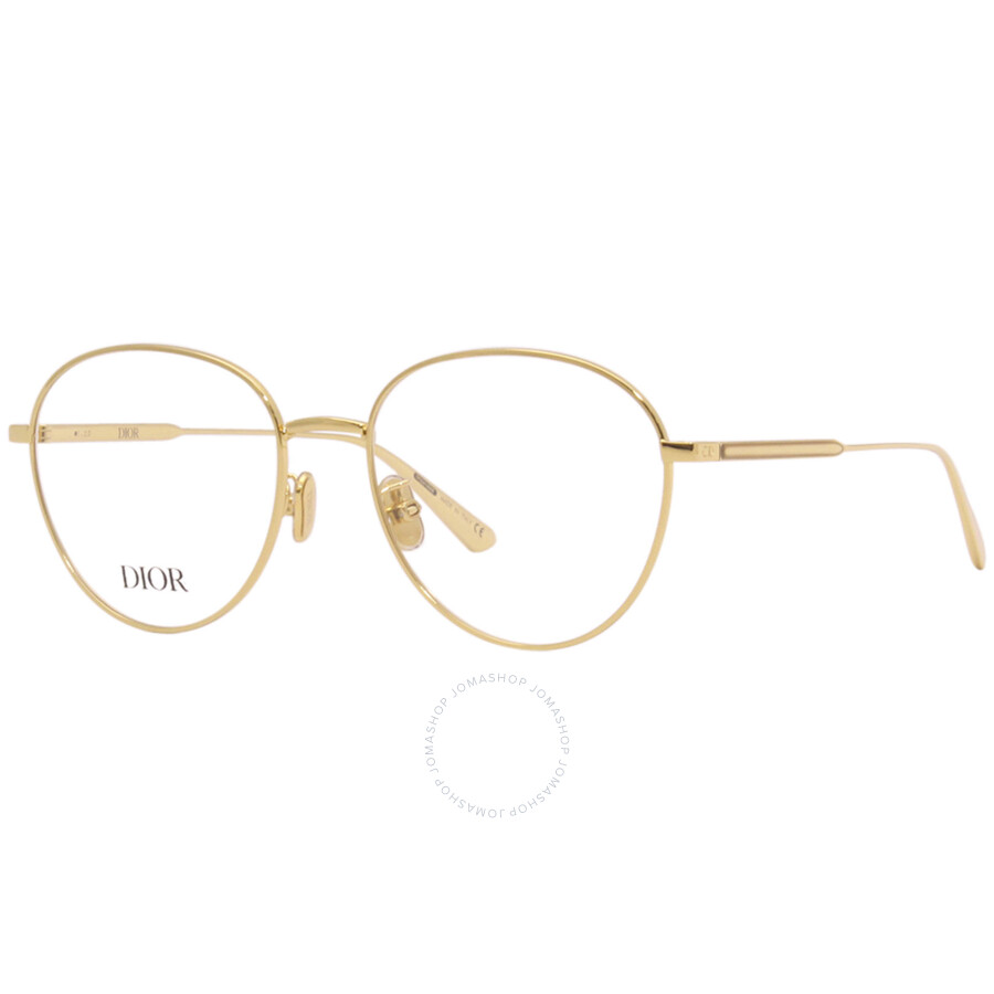 Dior Demo Oval Ladies Eyeglasses Cd50018u 030 53 In Gold