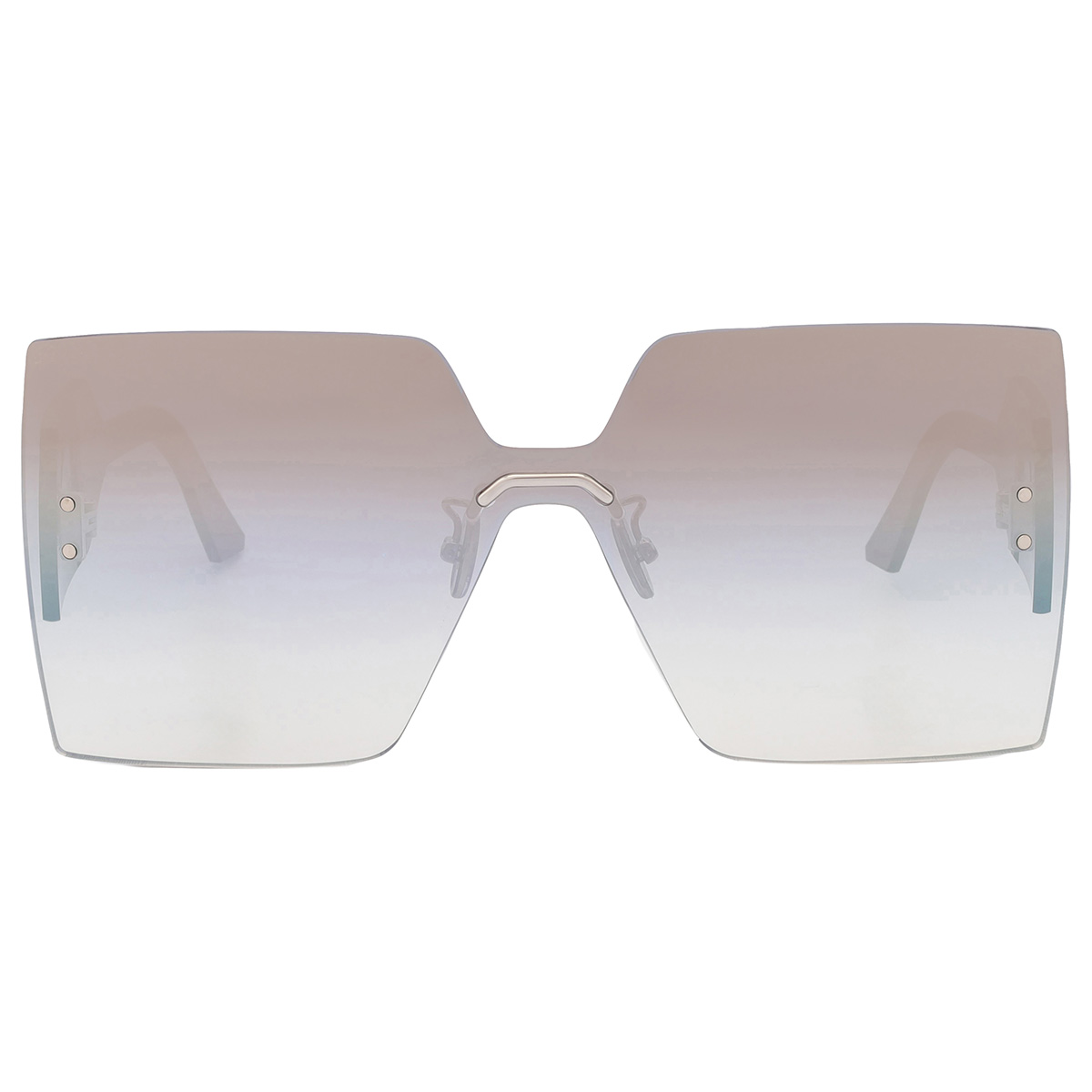 Dior DIORCLUB M5U Grey Gradient Gold Flash Shield Ladies