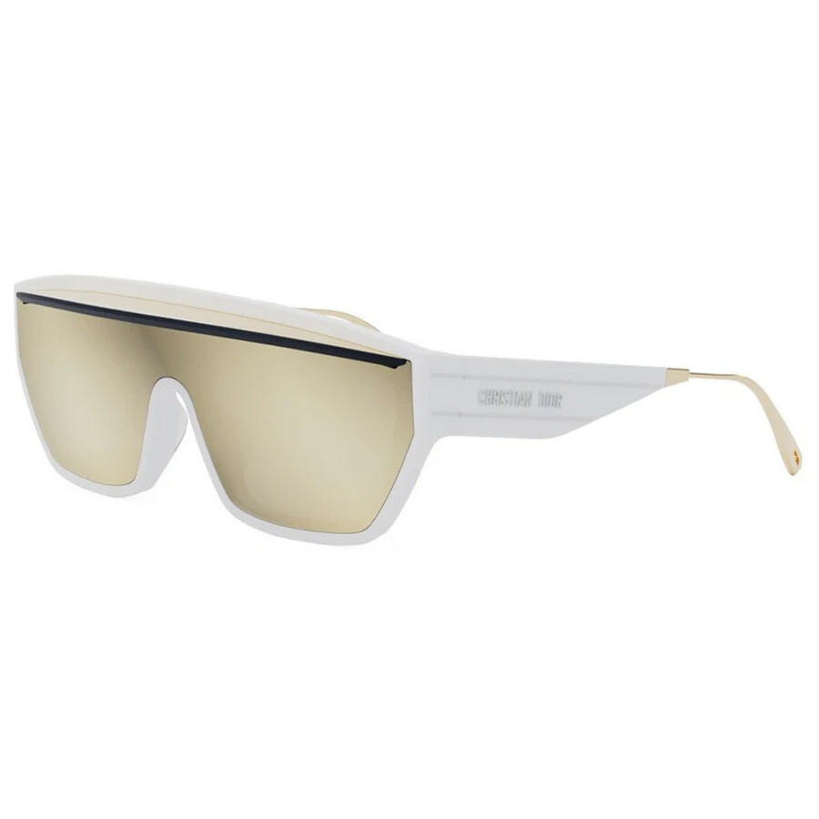 Dior Club M7u Gold Gradient Shield Ladies Sunglasses Cd40152u 24z 141 In Neutral
