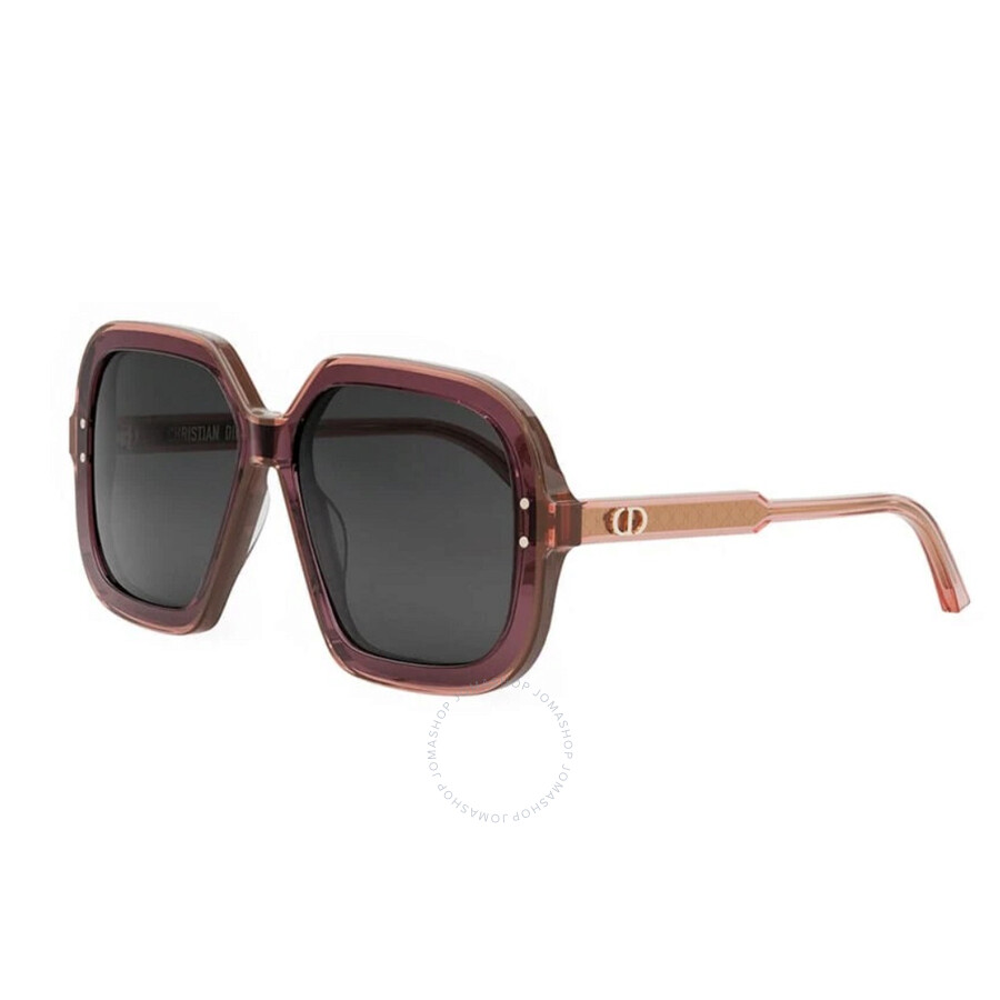Dior Highlight S1i Smoke Square Ladies Sunglasses Cd40123i 71a 57