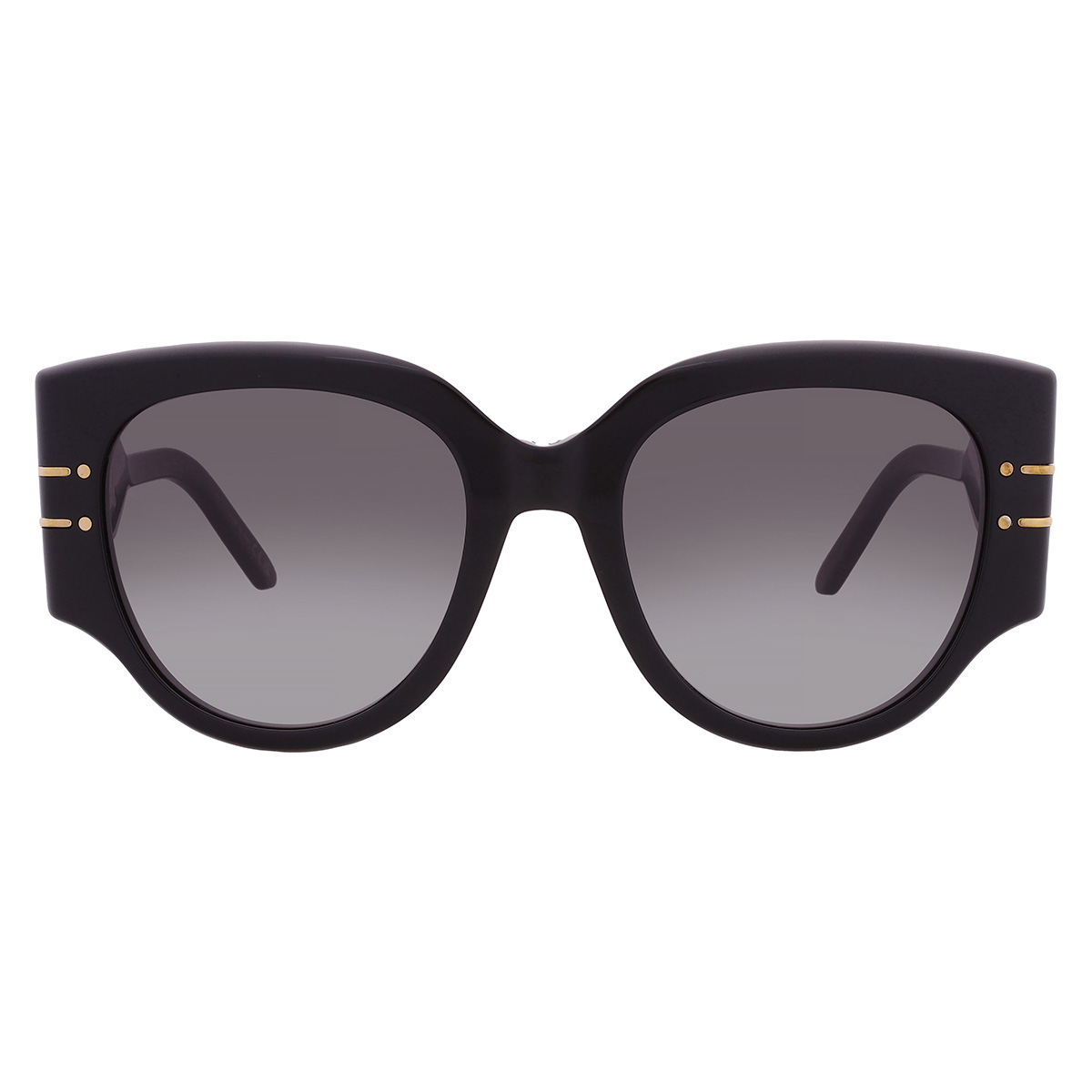 NEW CHRISTIAN DIOR women\'s butterfly sunglasses in shiny black smoke Dior Pacific B3U Butterfly Sunglasses | Fashion Eyewear US main image 2