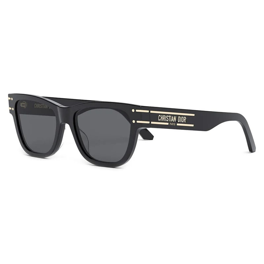 Dior Signature S6u Smoke Square Ladies Sunglasses Cd40145u 01a 54 In Black