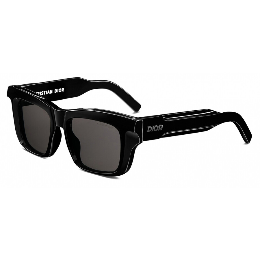 Dior Xplorer S2f Smoke Square Men's Sunglasses Dm40141f 01a 52 In Black