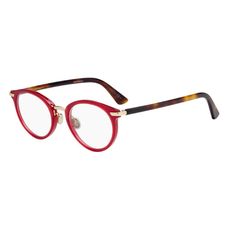 Dior Ladies Red Pilot Eyeglass Frames ESSENCE2 0YDC 49/21 716736058894