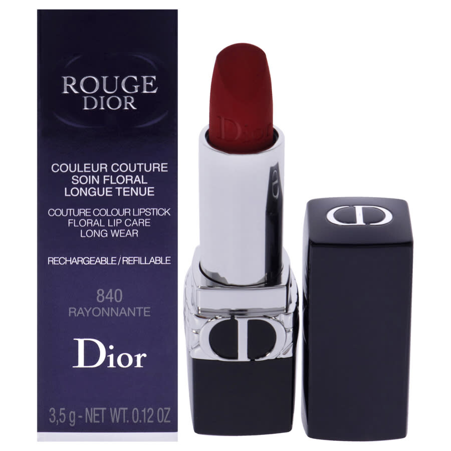 Dior Ladies Rouge  Couture Velvet Lipstick 0.12 oz 840 Rayonnante Makeup 3348901527125 In Multi