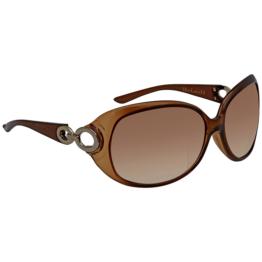 Dior Lady Dior Brown Gradient Rectangular Ladies Sunglasses LADY1FS
