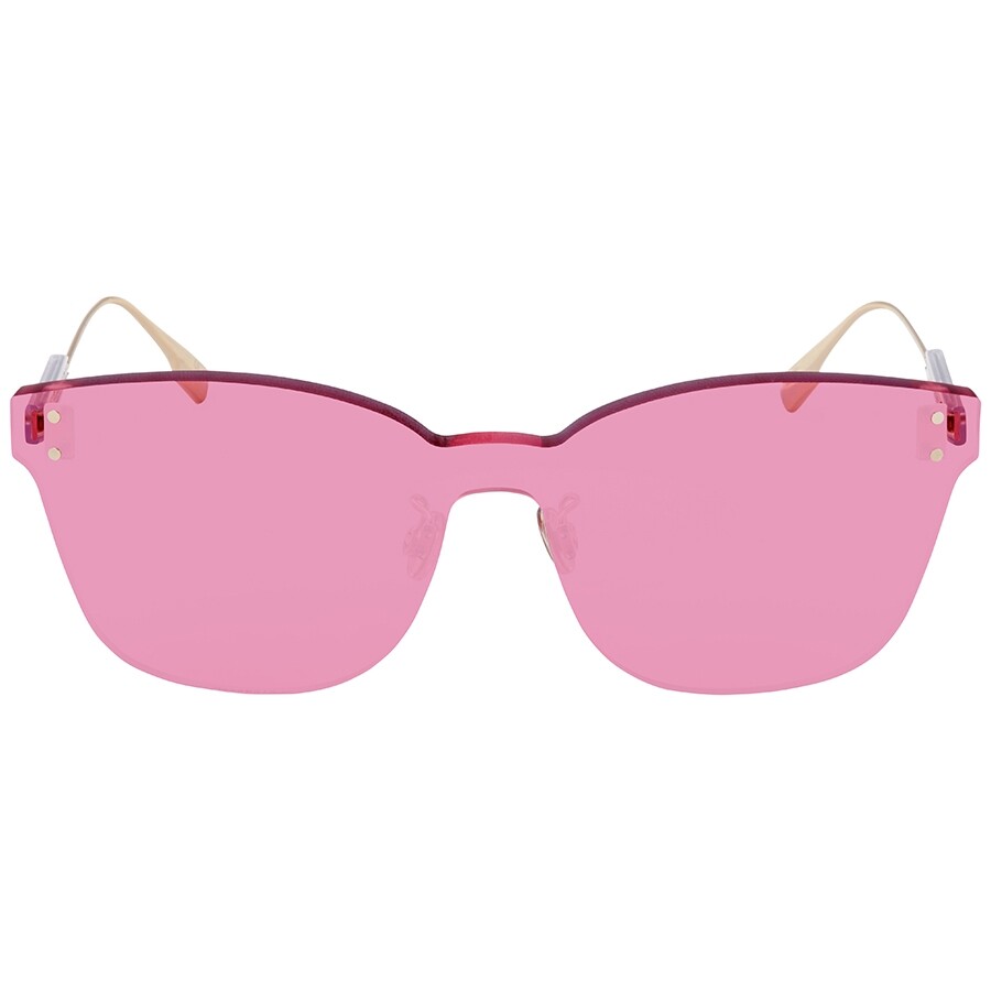 Dior Pink Shield Ladies Sunglasses DIORCOLORQUAKE2MU1 Dior