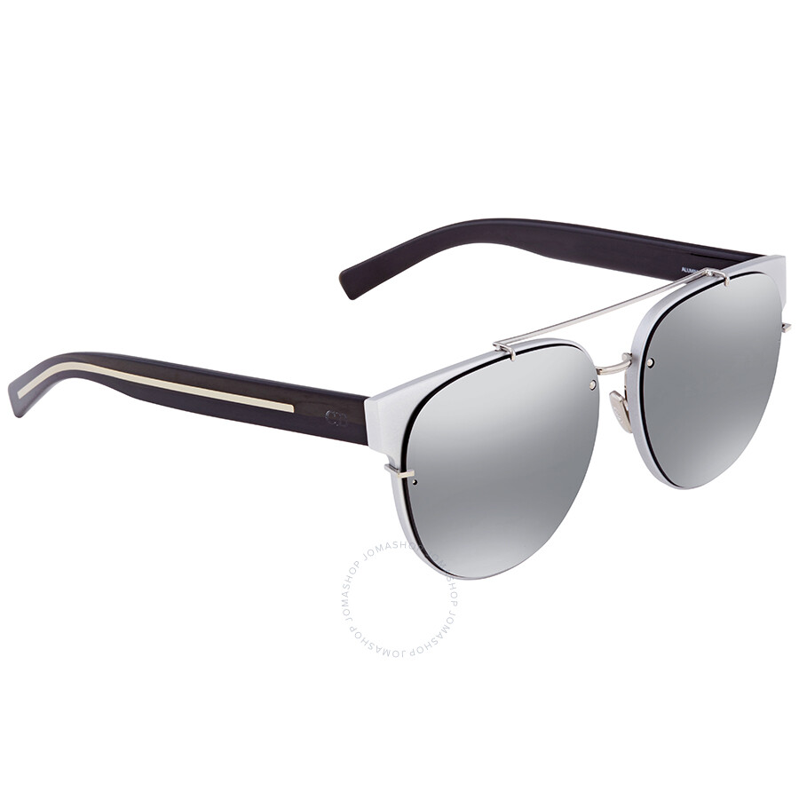 dior sunglasses silver mirror