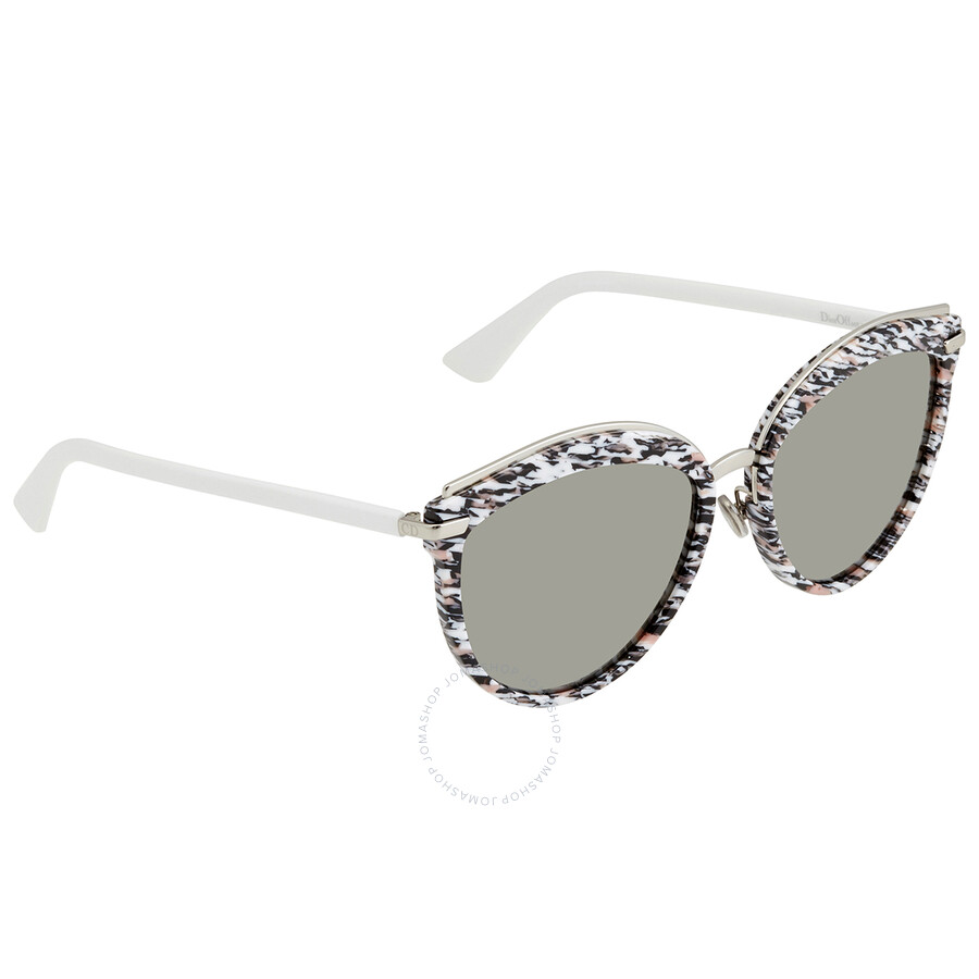 Dior Silver Mirrored Ladies Sunglasses DIOROFFSET2 W6Q/0T 57