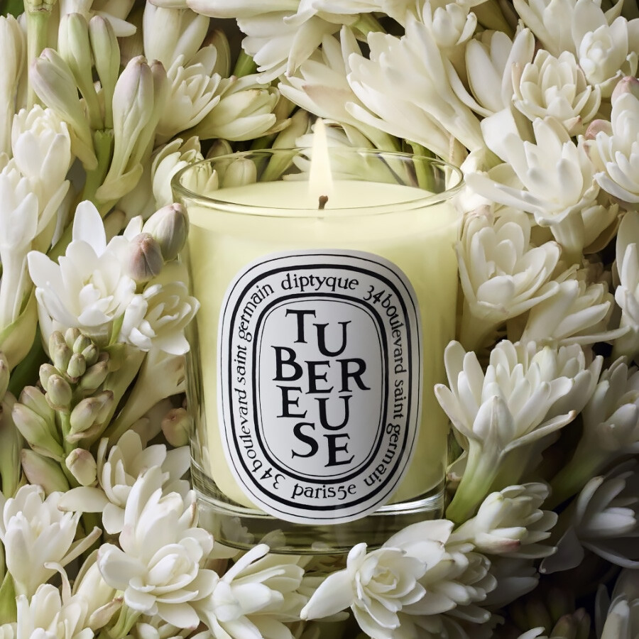 Diptyque Unisex Tubereuse Scented Candle 2.4 oz Fragrances 3700431403827