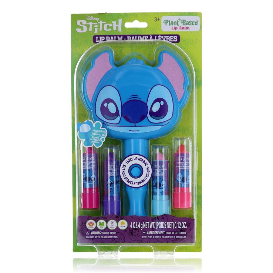 新品！ラベンダー＆ シナミントリップバーム各1本、ワイエルジョイ、ヤングシーブス Disney Ladies Stitch Light Up Mirror & Lip Balms Makeup
