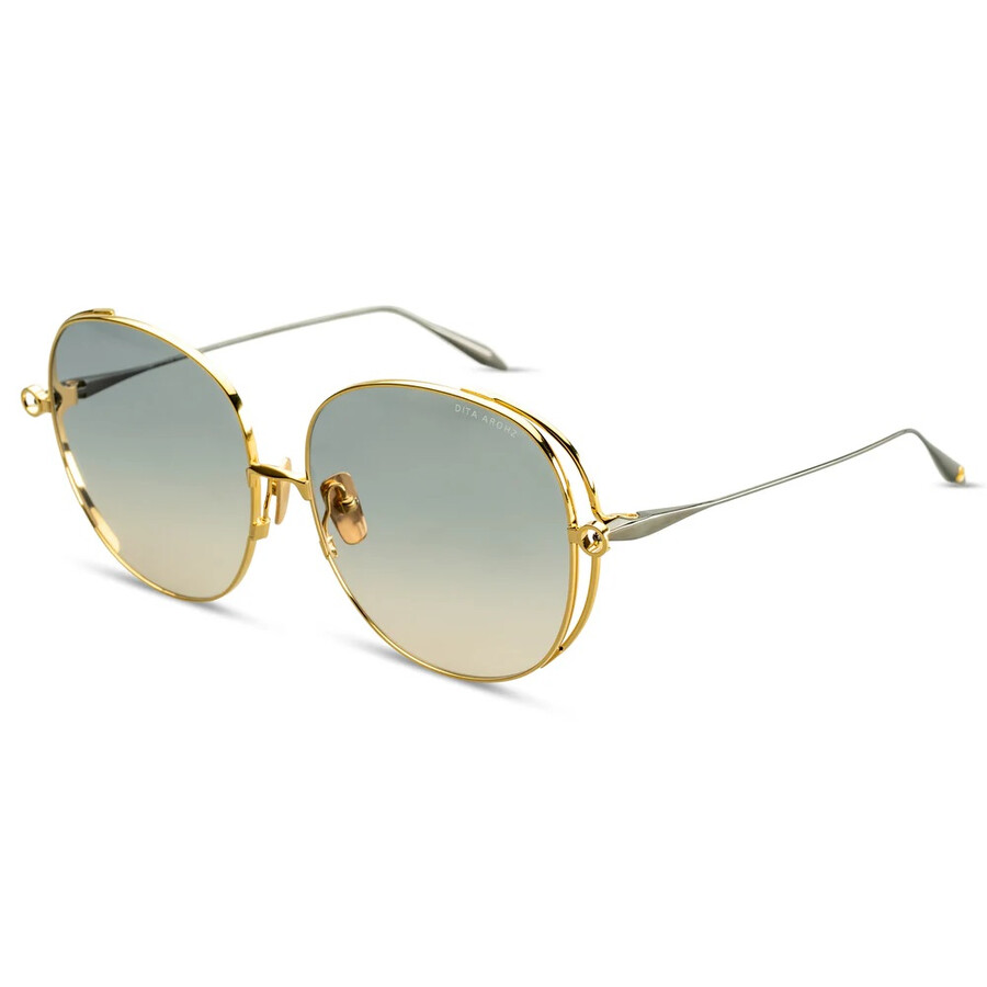 Dita Arohz Grey Tan Gradient Oversized Ladies Titanium Sunglasses Dts156-a-01 63