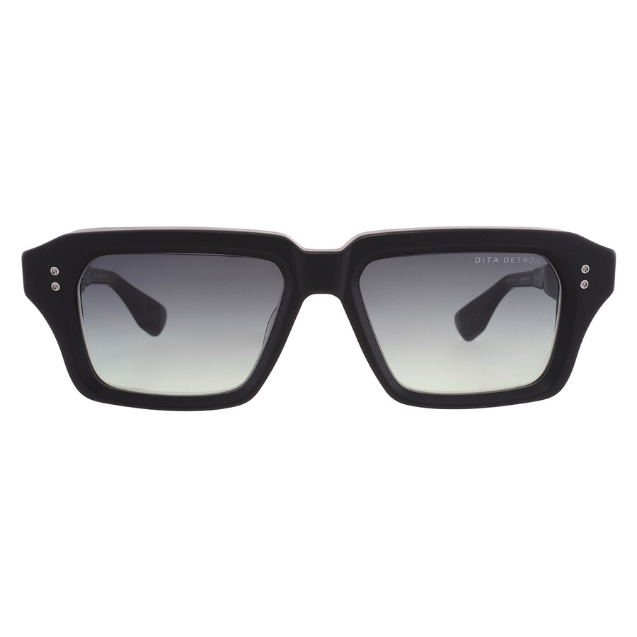 Dita Detron Grey To Green Gradient Rectangular Unisex Sunglasses Dts459-a-02af 52