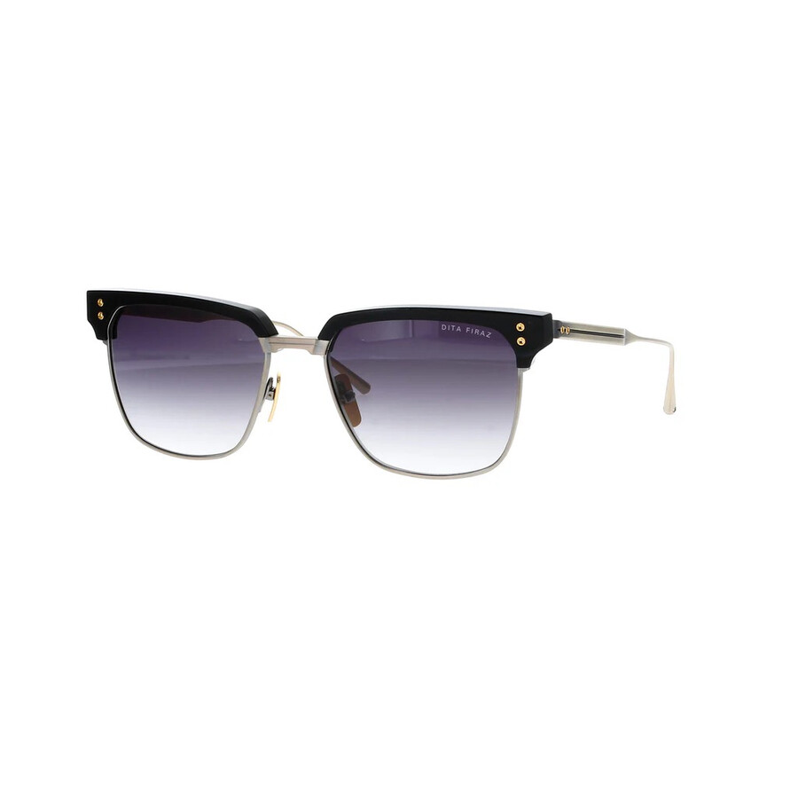 Dita Firaz Grey Gradient Square Unisex Sunglasses Dts431-a 01 55 In Black