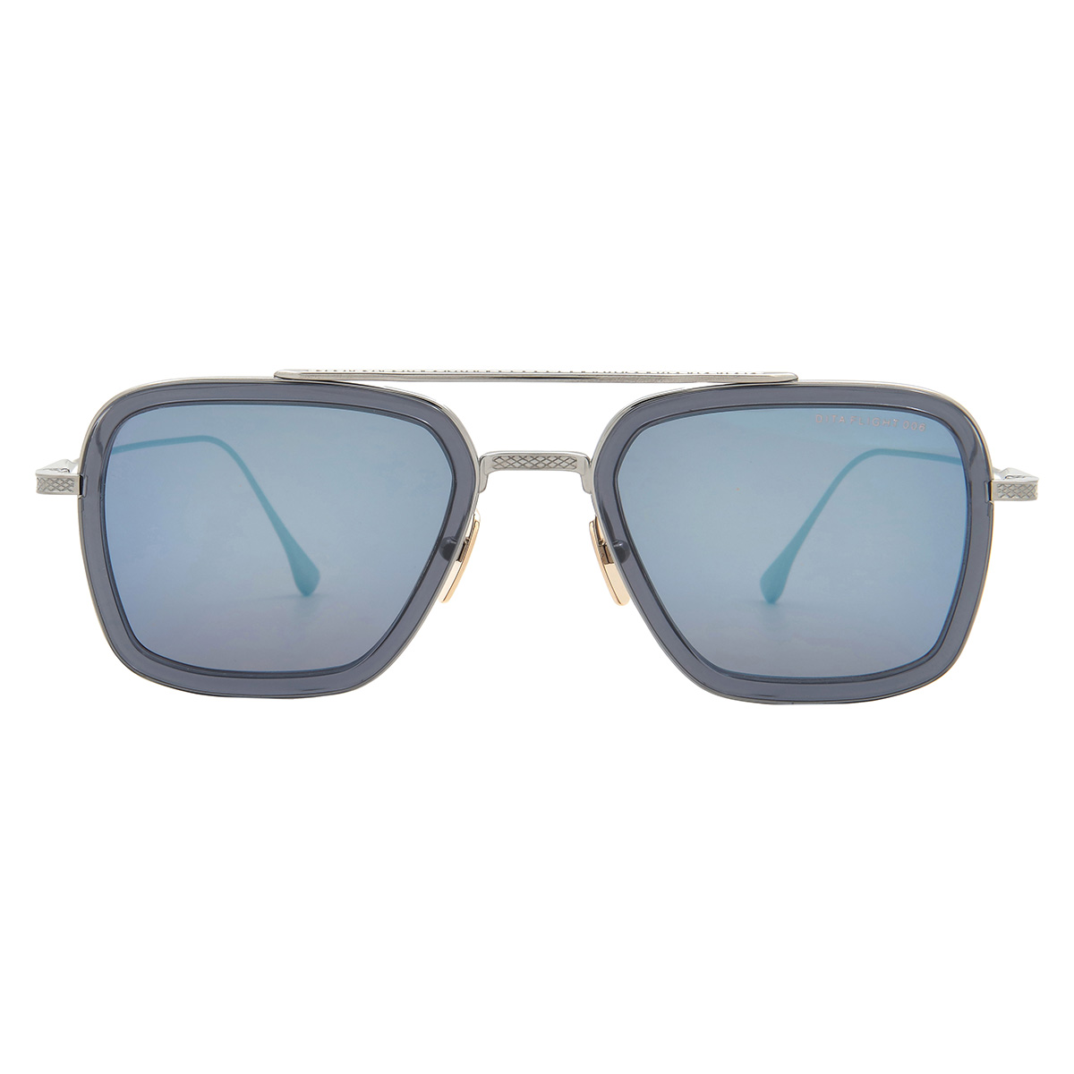 Dita FLIGHT.006 Grey Blue Mirror Navigator Men's Sunglasses 7806-A