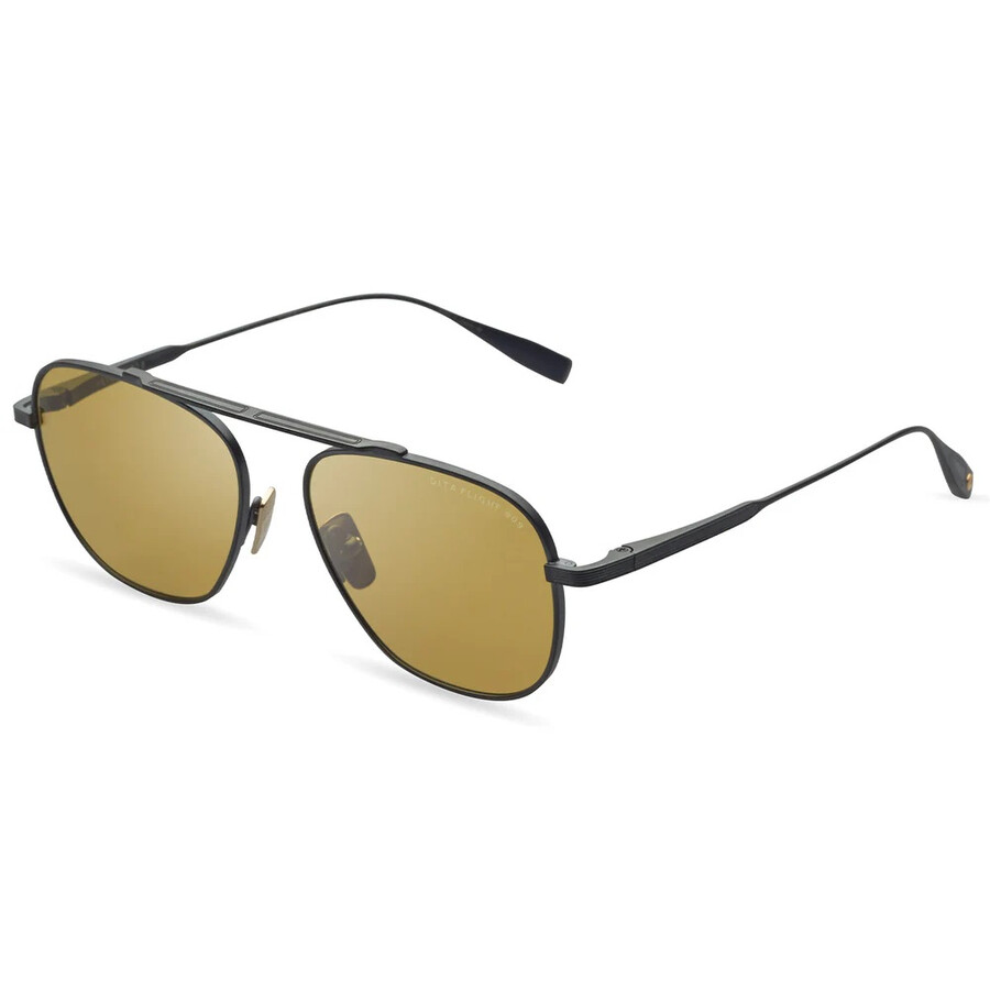Dita Flight.009 Golden Amber Pilot Unisex Sunglasses Dts409-a-02 56 In Gray