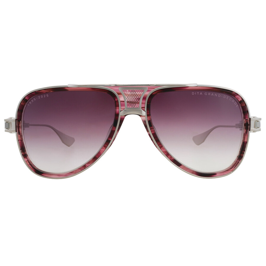 Dita Grand-decade Purple Gradient Pilot Unisex Sunglasses Dts460-a-04 56