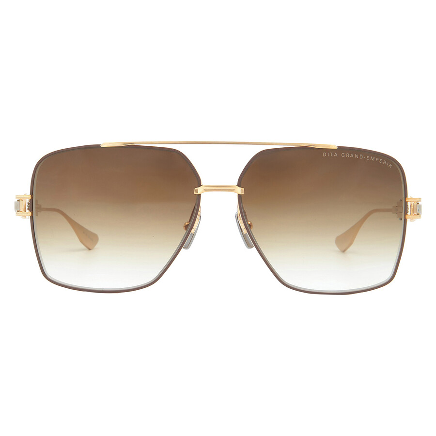 Dita Grand-emperik Brown Gradient Navigator Unisex Sunglasses Dts159-a-05 61