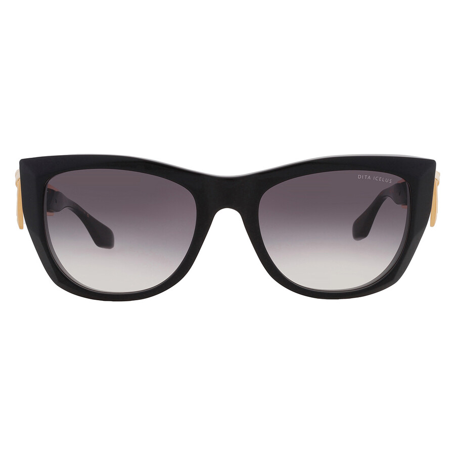 Dita Icelus Grey Gradient Cat Eye Ladies Sunglasses Dts438-a-01 55 In Black