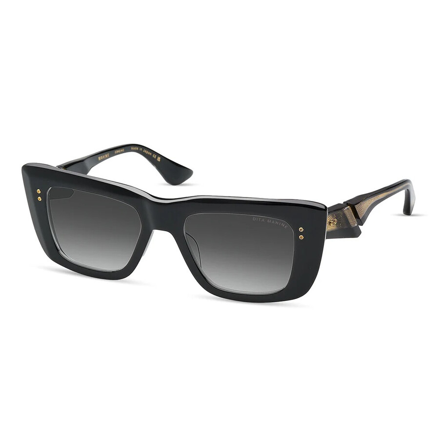 Dita Mahine Grey To Clear Gradient Cat Eye Ladies Sunglasses Dts437-a-01 53 In Black
